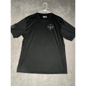 A4 Mens Black 2-44 ADA REGIMENT‎ STRIKE FEAR AIR ASSAULT TShirt Large